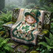 Cottage Leprechaun Lapjesdeken Scène Deken