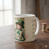 Cottage Leprechaun Lapjesdeken Scène Koffiemok