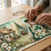 Cottage Leprechaun Patchwork Dekbed Scene Legpuzzel