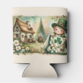 Cottage Leprechaun Patchwork Quilt Scene Blikjeskoeler (Achterkant)