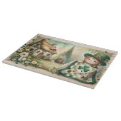 Cottage Leprechaun Patchwork Quilt Scene Snijplank (Hoek)
