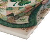 Cottage Leprechaun Patchwork Quilt Scene Snijplank (Hoek)
