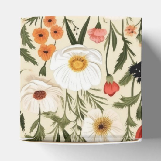 Cottage Meadow Kleurrijke Wildbloemen # Bedankdoosjes (Bovenkant)