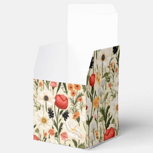 Cottage Meadow Kleurrijke Wildbloemen # Bedankdoosjes (Geopend)