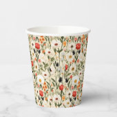 Cottage Meadow Kleurrijke Wildbloemen # Papieren Bekers (Links)