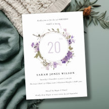 Cottage Meadow Lila Bloemen Krans Verjaardag