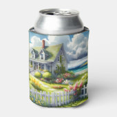 Cottage Met Uitzicht Op De Vuurtoren Blikjeskoeler (Blikje Voorkant)