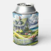 Cottage Met Uitzicht Op De Vuurtoren Blikjeskoeler (Blikje Achterkant)