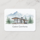 Cottage Mountain Hut Verhuur QR Code Visitekaartje (Voorkant)