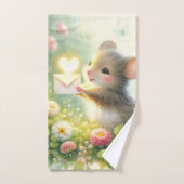 Cottage Mouse Love Letter Meadow Bad Handdoek (Handdoek)