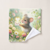 Cottage Mouse Love Letter Meadow Bad Handdoek (Wasdoekje)