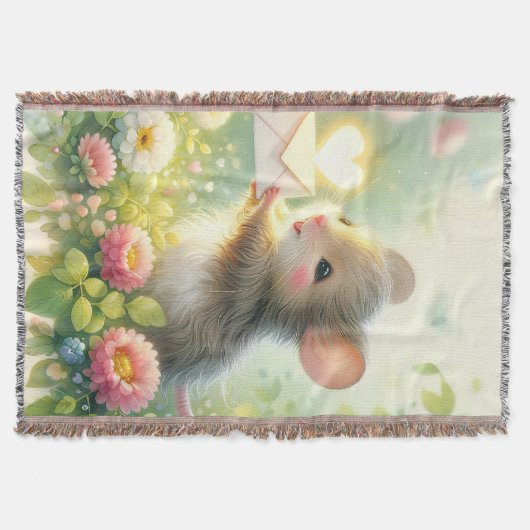 Cottage Mouse Love Letter Meadow Deken (Voorkant)