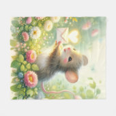 Cottage Mouse Love Letter Meadow Fleece Deken (Voorkant (Horizontaal))