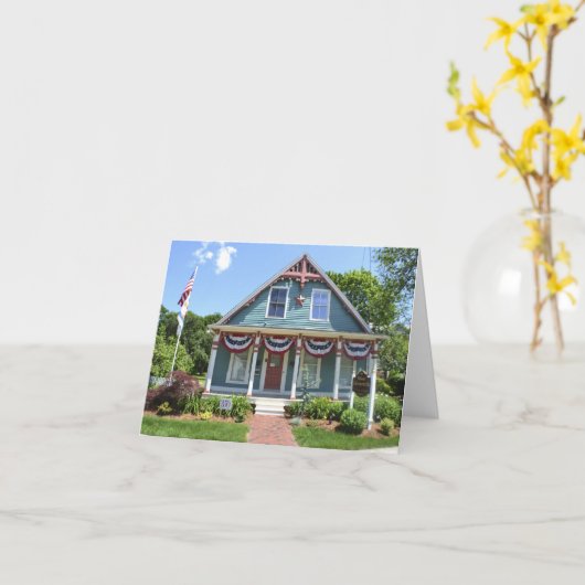 Cottage Notecard Kaart (Gele Bloem)