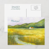 "Cottage on the Fens" Bedankt! Briefkaart (Voorkant / Achterkant)
