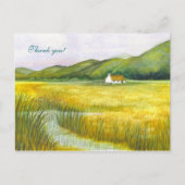 "Cottage on the Fens" Bedankt! Briefkaart (Voorkant)