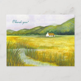"Cottage on the Fens" Bedankt! Briefkaart