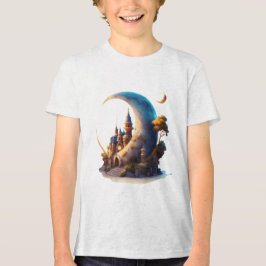 Cottage op de maan Tri-Blend shirt