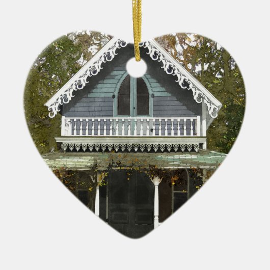 Cottage op Martha's wijngaard Keramisch Ornament (Voorkant)