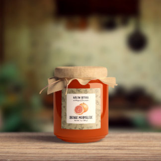 Cottage Oranje Marmalade Product Label Sticker