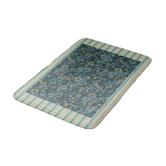 Cottage Pansies Bath Mat (Gekanteld)
