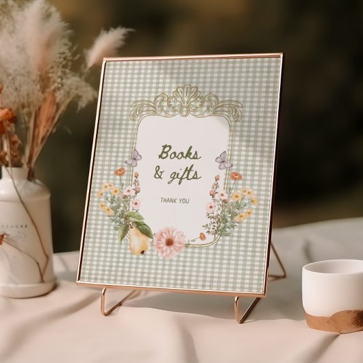 Cottage Pear Baby shower Boeken en geschenken Poster