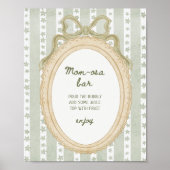 Cottage Pear Baby Shower Mom-osa Bar   Poster (Voorkant)