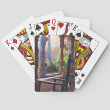 Cottage Porch in Early Sun - Martha's Vineyard