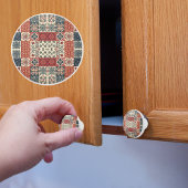 Cottage Quilt Keramische Knop