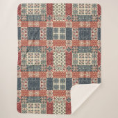 Cottage Quilt Sherpa Deken (Voorkant)