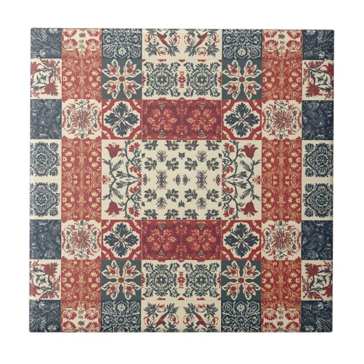 Cottage Quilt Tegeltje (Voorkant)