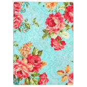  Cottage Red Rose Floral Klembord (Achterkant)