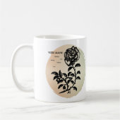 Cottage Roos Magic op Peach Koffiemok (Links)