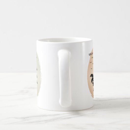 Cottage Roos Magic op Peach Koffiemok (Handvat)