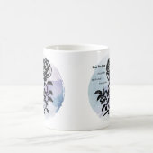 Cottage Roos van Liefde op Blauw Koffiemok (Center)