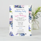 Cottage Roses Verjaardagsfeestje Kaart (Staand voorkant)