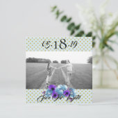 Cottage Rozen rustieke bruiloft suite Opslaan van  Kaart (Staand voorkant)