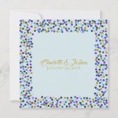 Cottage Rozen Wedding Suite Douche Polka Dots Kaart (Voorkant)