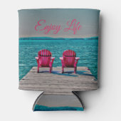 Cottage rustieke Adirondack stoelen genieten van h Blikjeskoeler (Voorkant)