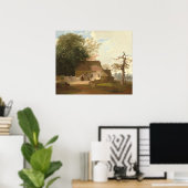 Cottage Scenery - George Bingham Fine Art Poster (Thuiskantoor)
