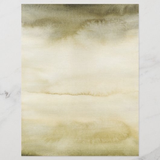 Cottage Schets en Waterverf Papier Blad (Achterkant)