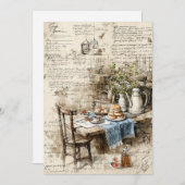 Cottage Scones | rustieke thee Kaart (Voorkant / Achterkant)