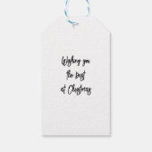 Cottage Snowy Christmas Gift Label Cadeaulabel (Achterkant)