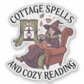 Cottage Spells & Cosy Reading Sticker (Voorkant)