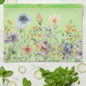 Cottage Style Wildflowers Theedoek (Gevouwen)