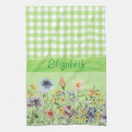 Cottage Style Wildflowers Theedoek