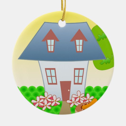 Cottage - Summer Keramisch Ornament (Voorkant)