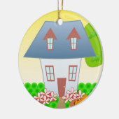 Cottage - Summer Keramisch Ornament (Links)