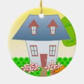 Cottage - Summer Keramisch Ornament (Achterkant)