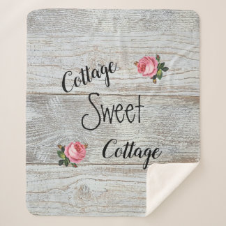 Cottage Sweet Cottage Sherpa Deken